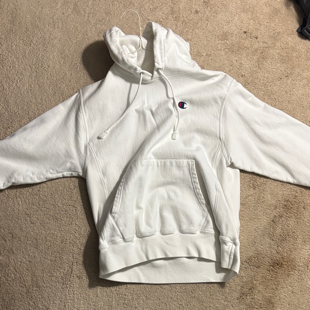 Champion Classic White Pullover Hoodie